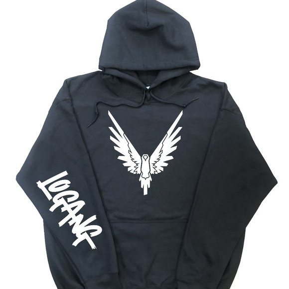 Logan Paul Hoodie Maverick Bird & Logang Black - Picture 1 of 1